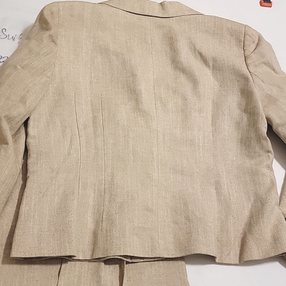 Nine West Career Woman Linen‎ Suit. SIZE 16.  #168 - Picture 6 of 7